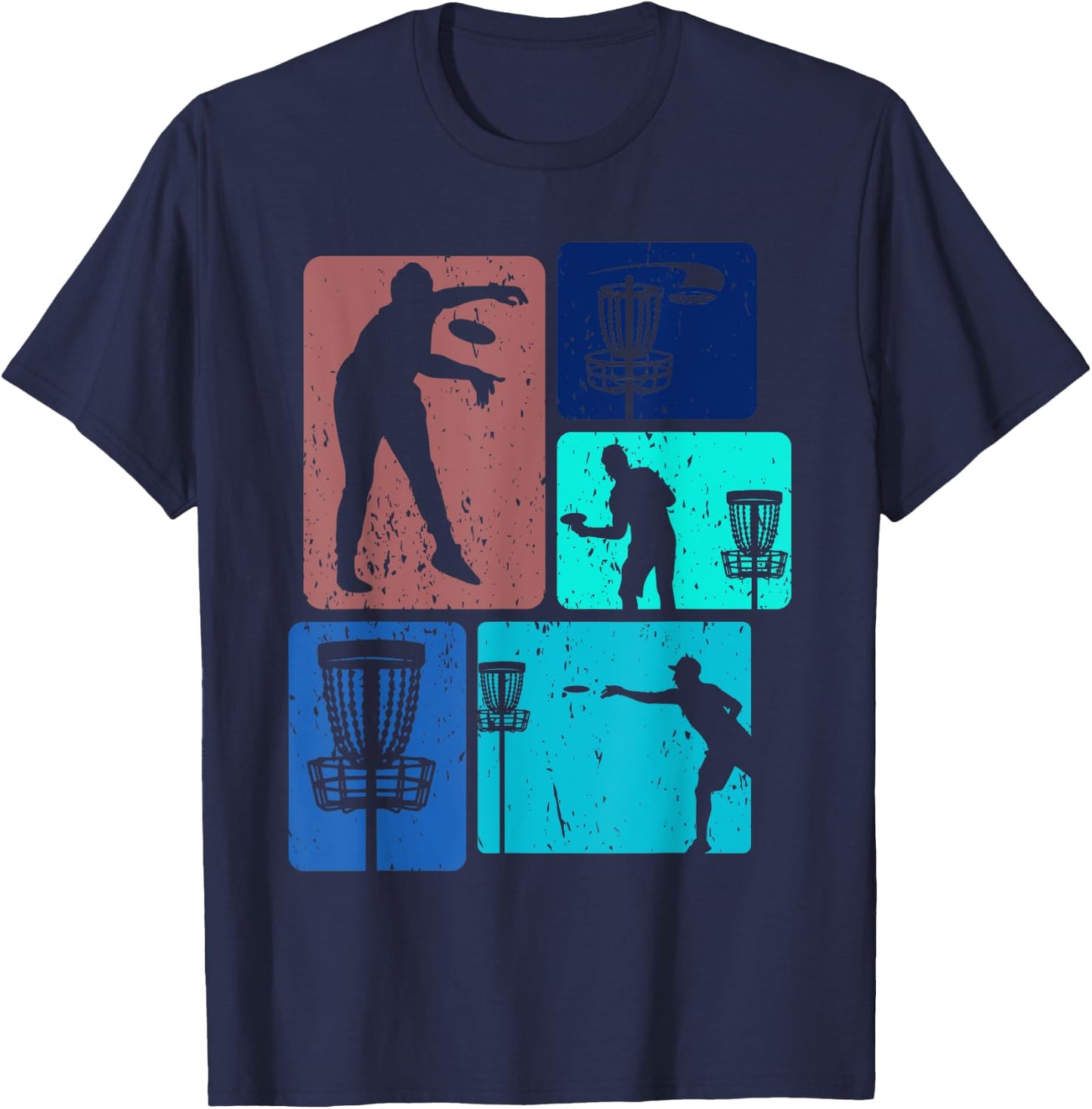 Funny Disc Golf Player Cool Flying Disk Sports Enthusiast T-Shirt - T-Shirt | Navy