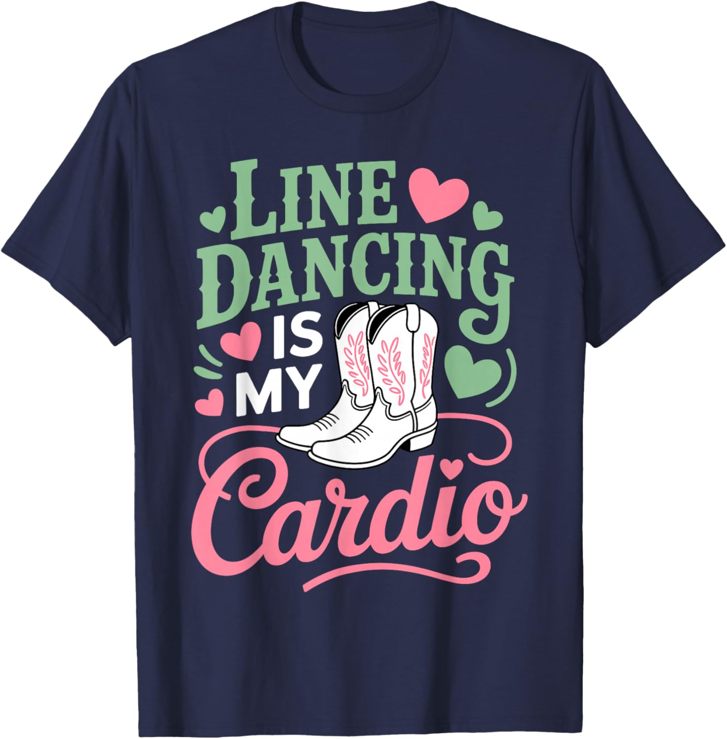 Line Dance Art Women Line Dancing Line Dance Lover T-Shirt - T-Shirt | Navy