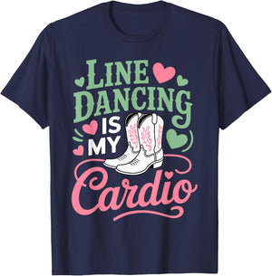 Line Dance Art Women Line Dancing Line Dance Lover T-Shirt - T-Shirt | Navy
