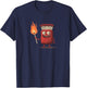 Funny Match with Fire and Flames Costume T-Shirt - T-Shirt | Navy