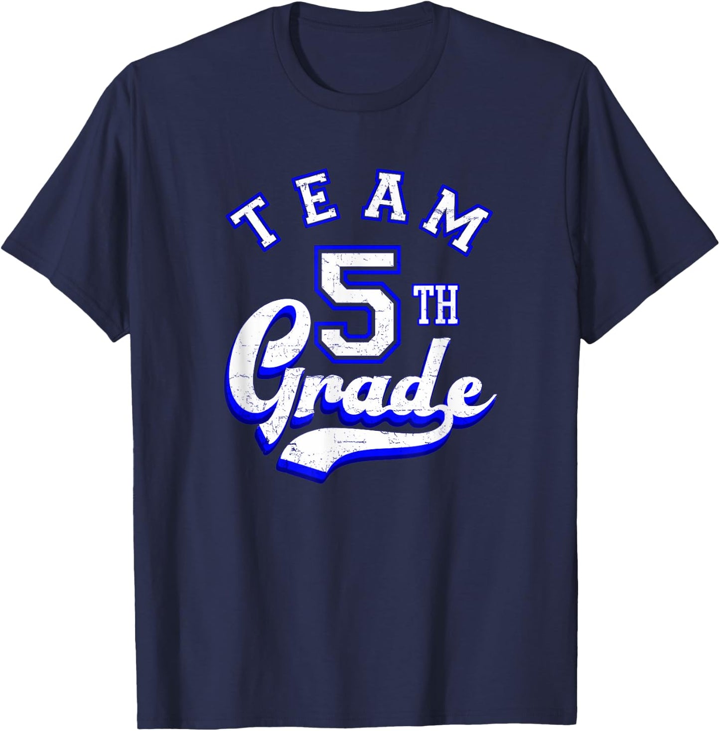 Team 5th Grade Fifth for Teacher or Students Women Kids T-Shirt - T-Shirt | Navy
