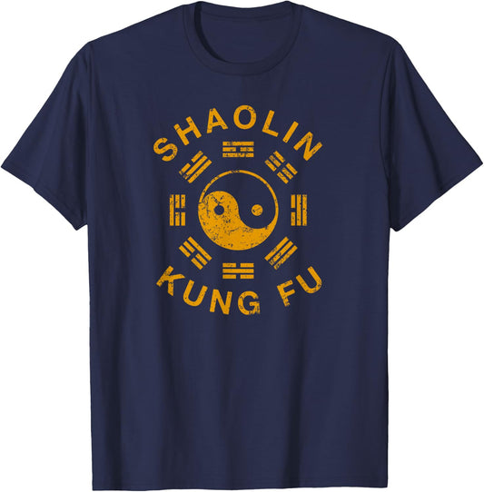 Shaolin Kung Fu Martial Arts Training T-Shirt - T-Shirt | Navy