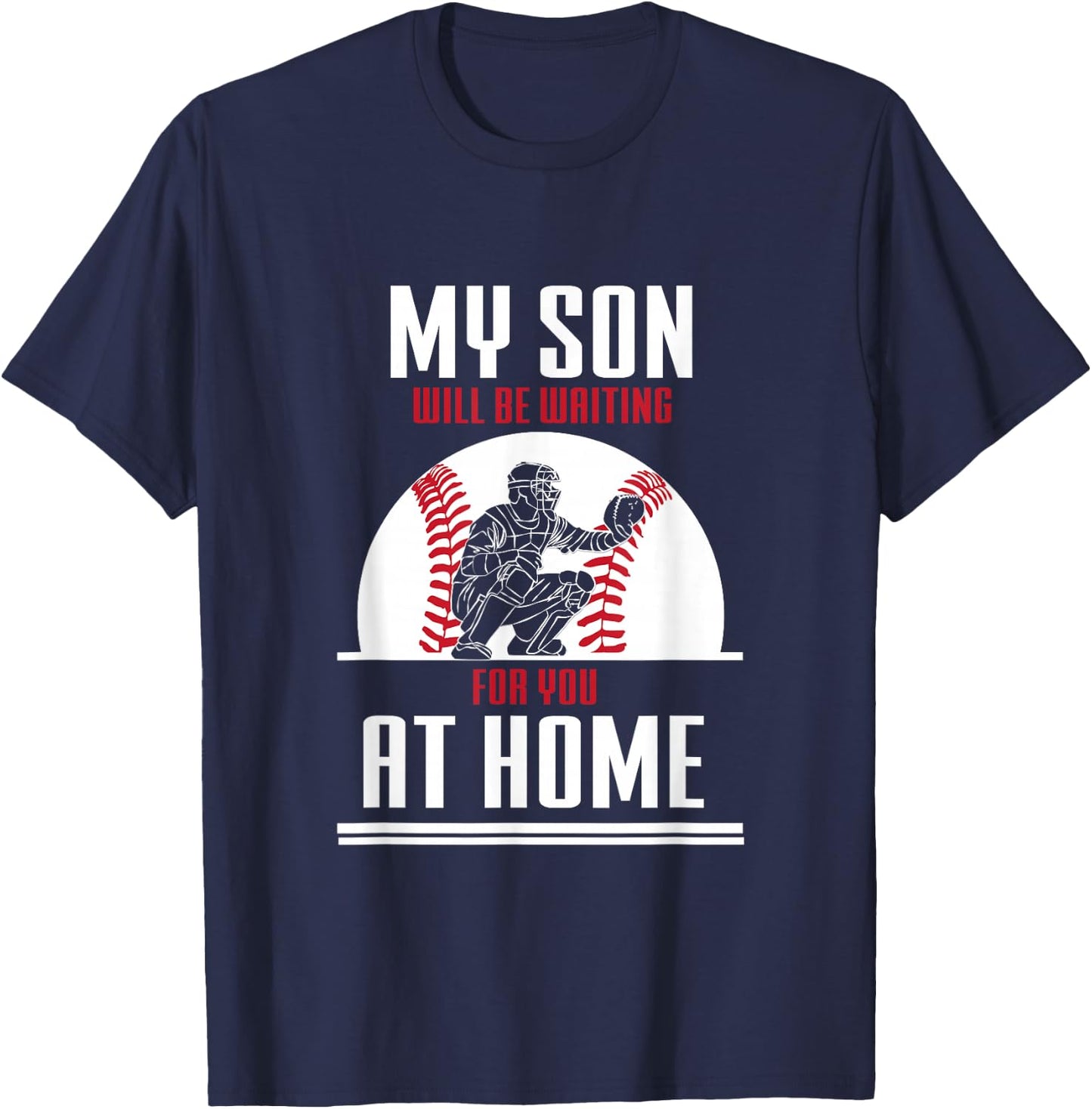 Baseball Catcher Shirt Sport Team Coach Gift T-Shirt - T-Shirt | Navy