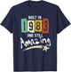 1983 Birth Year, Built In 1983 And Still Amazing Birthday T-Shirt - T-Shirt | Navy