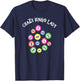 Funny Bingo Gift; Crazy Bingo Lady T-Shirt - T-Shirt | Navy