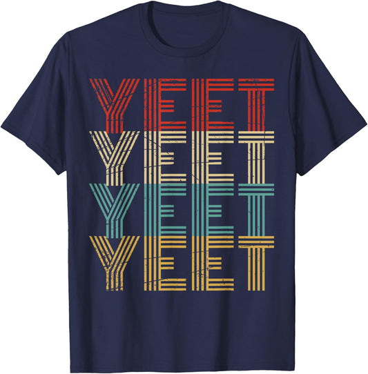 Yeet Kid's Trendy Yeeting Meme Slogan Urban Youth Slang T-Shirt - T-Shirt | Navy