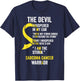 The Devil- Sarcoma Cancer Awareness Support Ribbon T-Shirt - T-Shirt | Navy