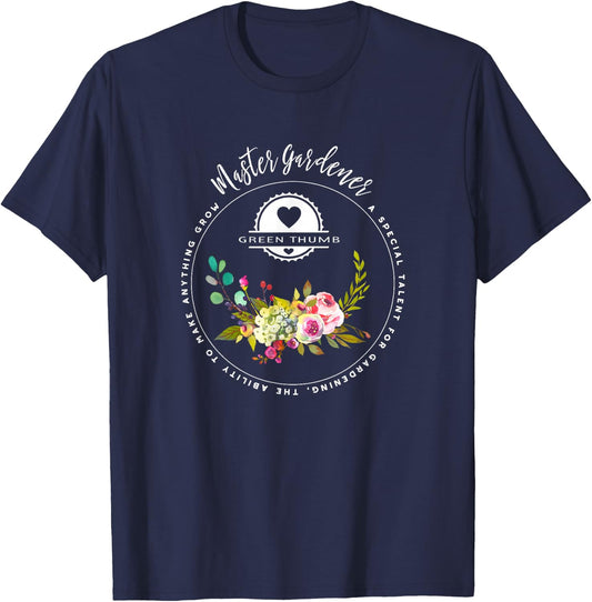 Master Gardener Gifts Gardening Shirts T-Shirt - T-Shirt | Navy