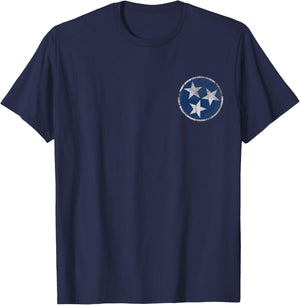 State Flag of Tennessee Men Women Kids Family T-Shirt - T-Shirt | Navy