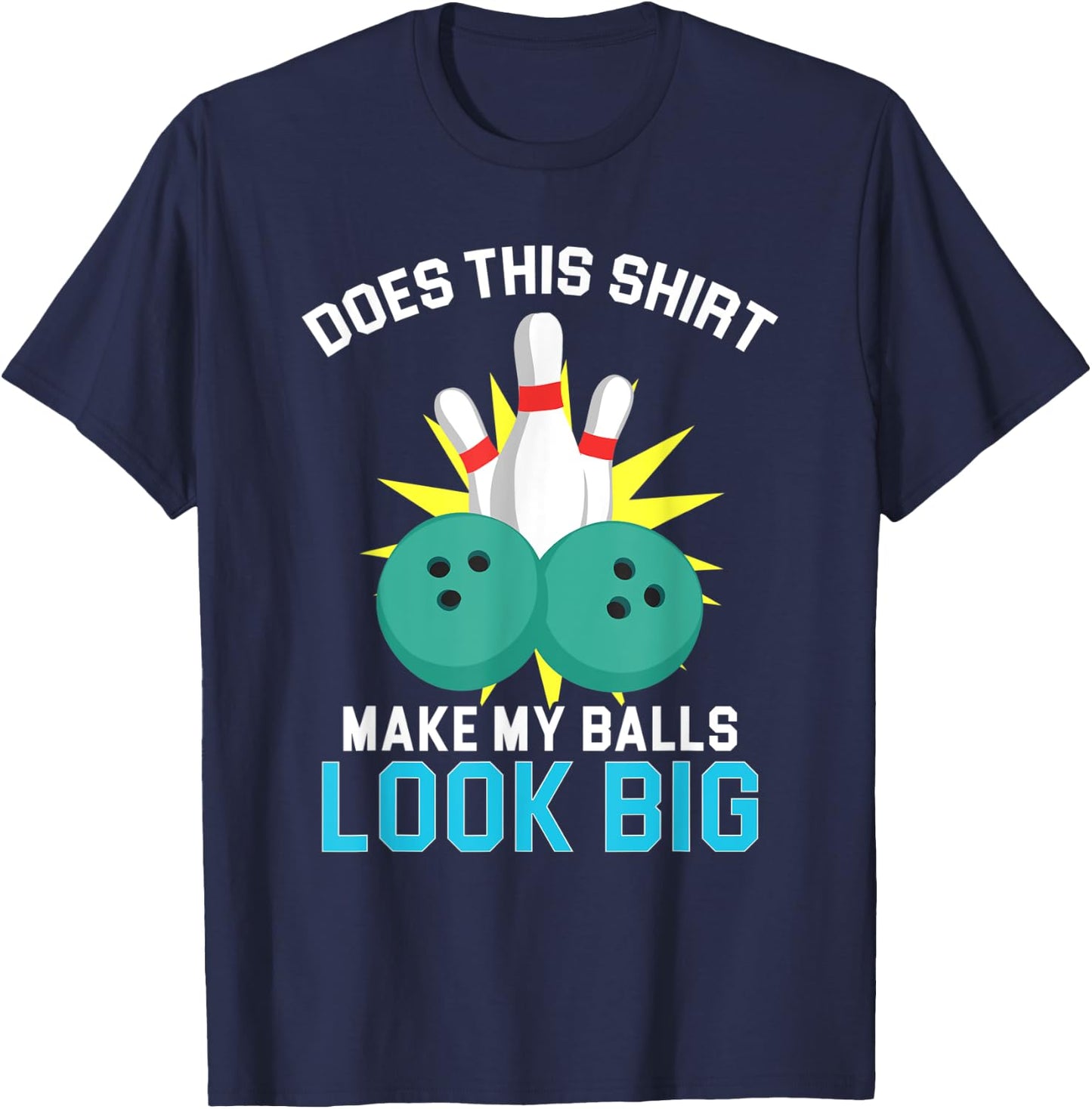 Vintage Bowling Team Shirts Funny Bowling Balls T-Shirt - T-Shirt | Navy