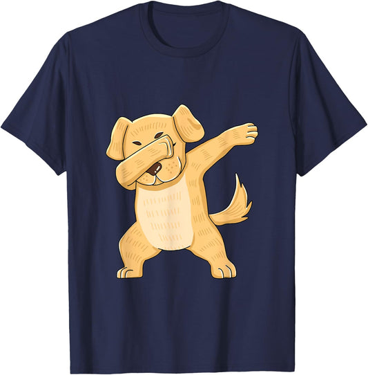Dabbing Yellow Lab Clothes Dab Dance Labrador Retriever T-Shirt - T-Shirt | Navy