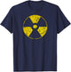 Funny Vintage Radioactive Nuclear War Symbol T-Shirt - T-Shirt | Navy