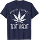 Funny Pot Leaf THC tester Agent Logo T-Shirt - T-Shirt | Navy