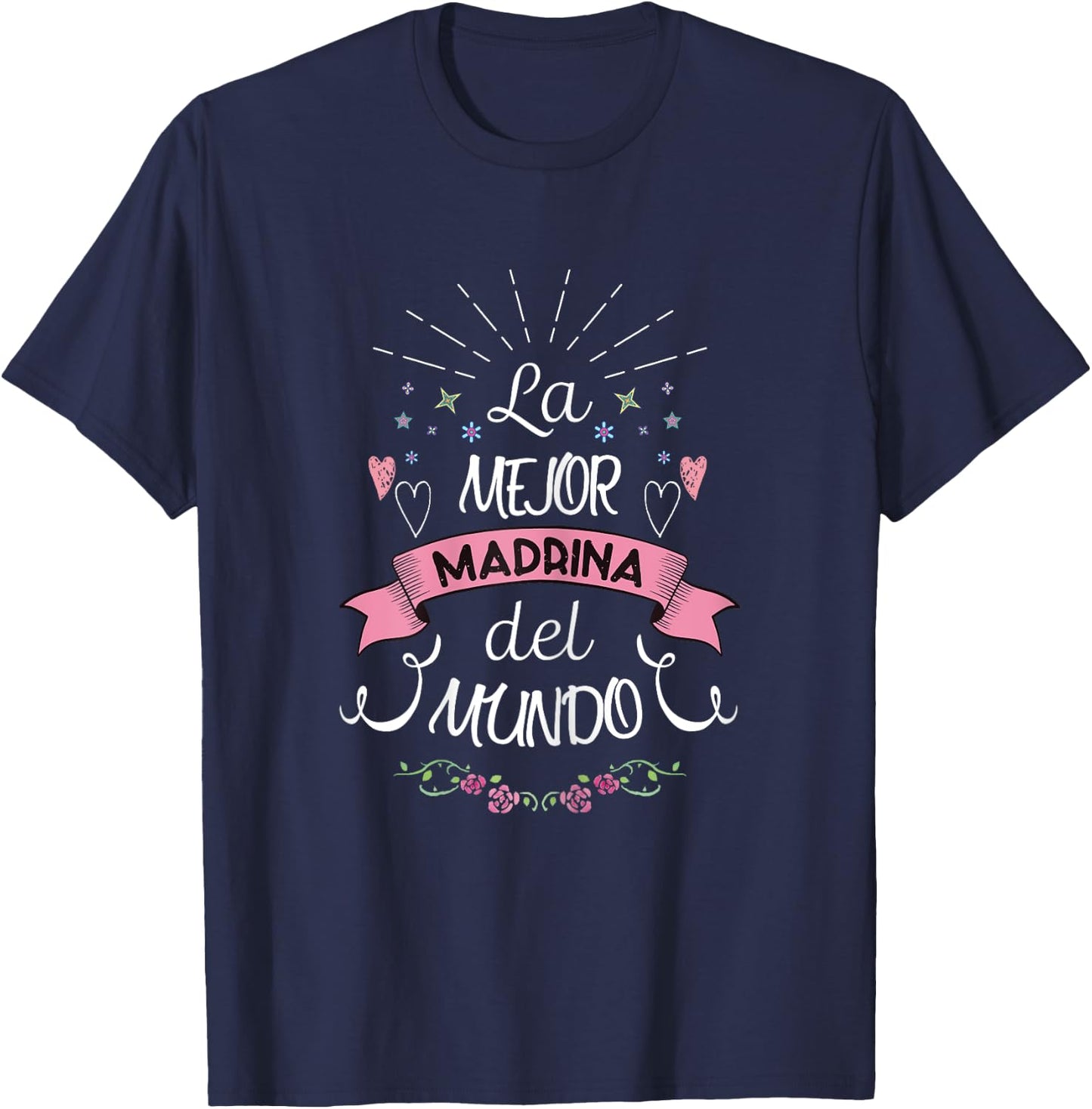 Camisa La Mejor Madrina T-Shirt - T-Shirt | Navy