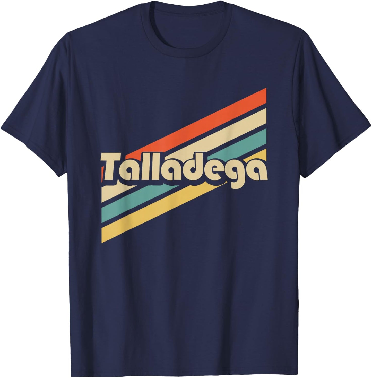 Vintage 80s Talladega Alabama T-Shirt - T-Shirt | Navy