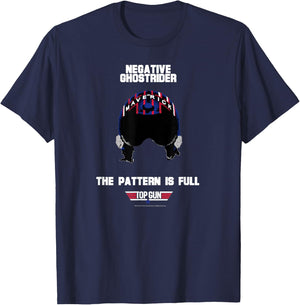 Top Gun Negative Ghostrider Helmet Action Movie T-Shirt - T-Shirt | Navy