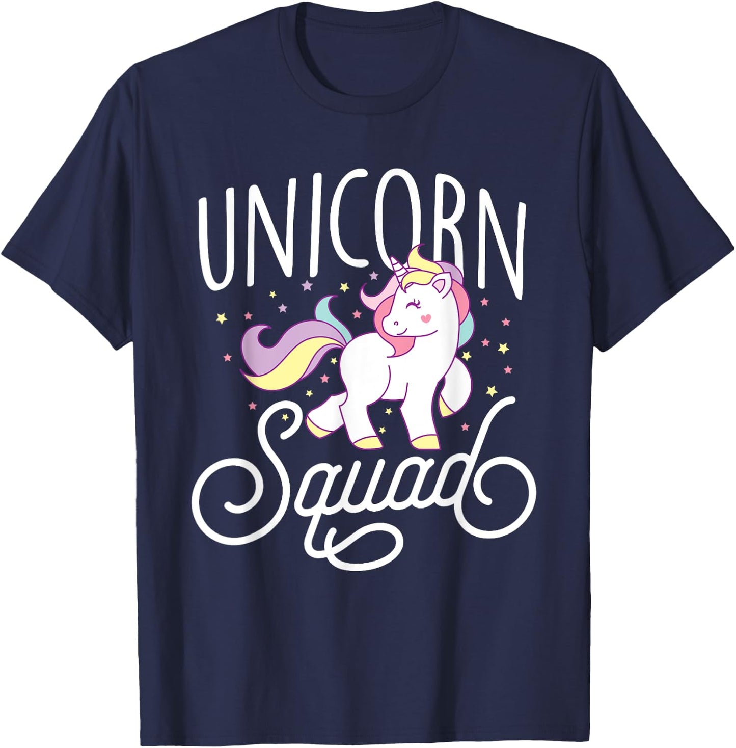 Unicorn Squad - Cute Unicorn Lovers Gift T-Shirt - T-Shirt | Navy
