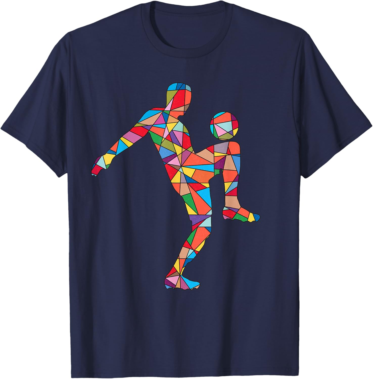Soccer Player Sports Men Kids Boys Soccer T-Shirt - T-Shirt | Navy
