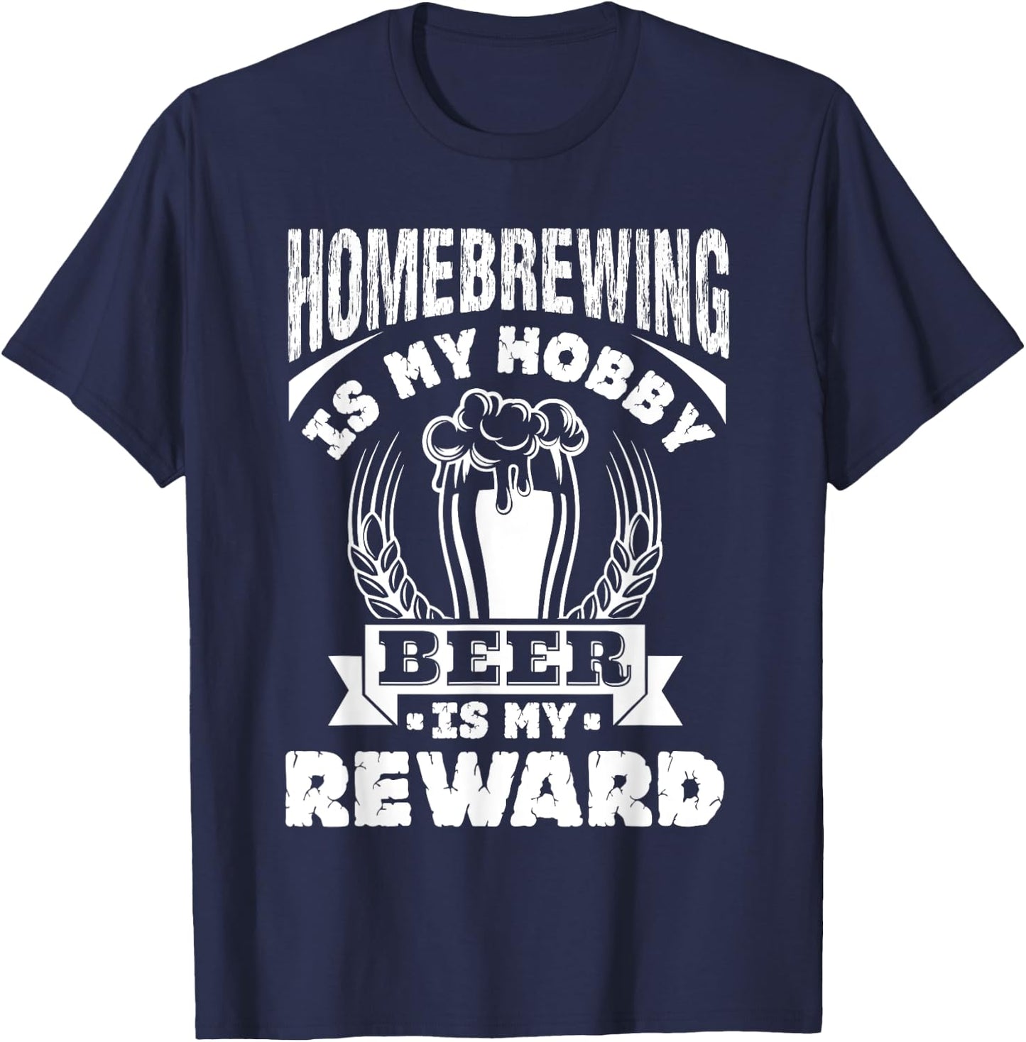 Homebrew Craft Beer Home Brewing Brewer Gift T-Shirt - T-Shirt | Navy