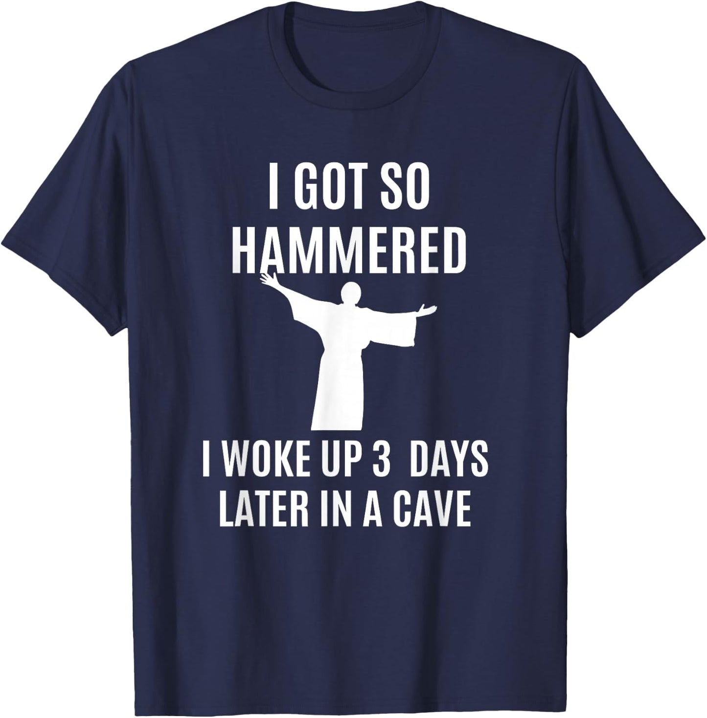 Religious Easter T Shirt Women Funny Church Gifts Jesus T-Shirt - T-Shirt | Navy