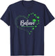 Bile Duct Cancer Awareness Butterfly Believe T-Shirt - T-Shirt | Navy