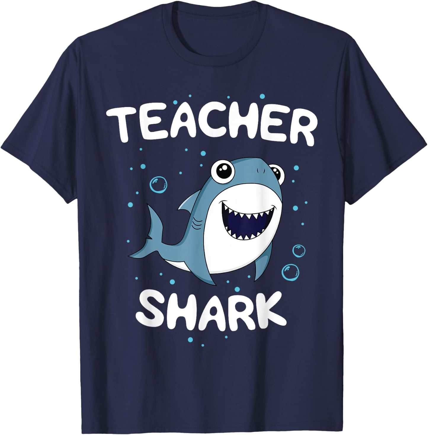 Teacher Shark Teaching Gift Back to School Kindergarten T-Shirt - T-Shirt | Navy