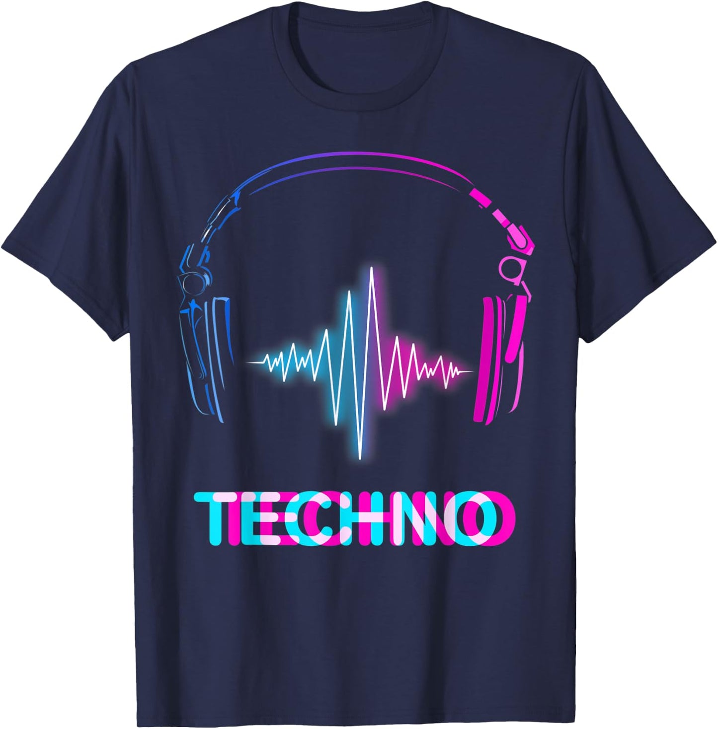 Techno maximum volume of music T-Shirt - T-Shirt | Navy