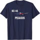 KC46 Pegasus Air Force Pilot- American Flag Funny Aviation Women Kids Men T-Shirt - T-Shirt | Navy