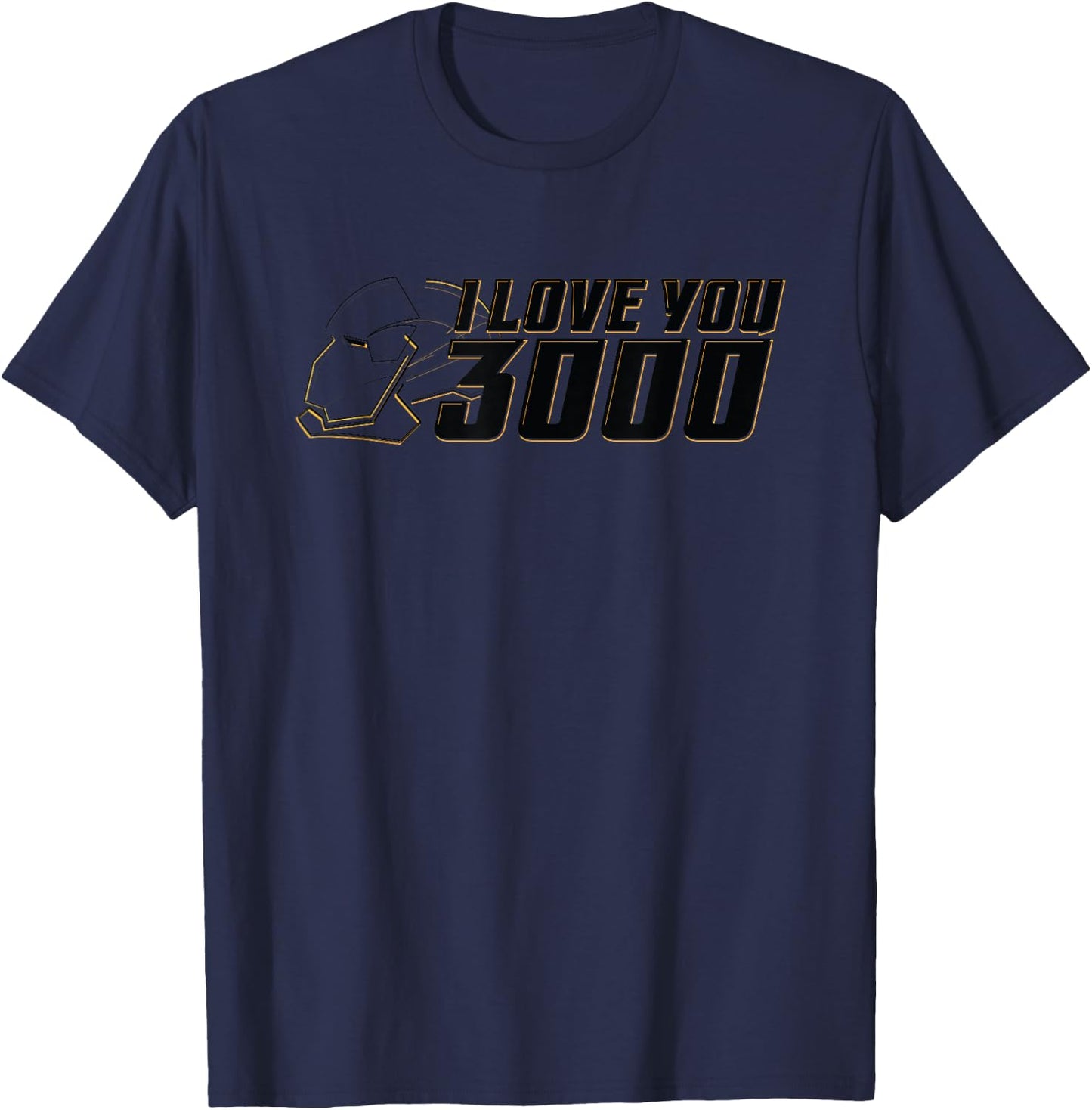 Marvel Avengers: Endgame "I Love You 3000" Helmet Highlight T-Shirt - T-Shirt | Navy
