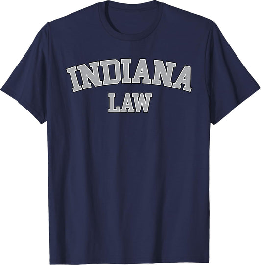Indiana Lawyer, Attorney Bar Graduate School Law Gift T-Shirt - T-Shirt | Navy
