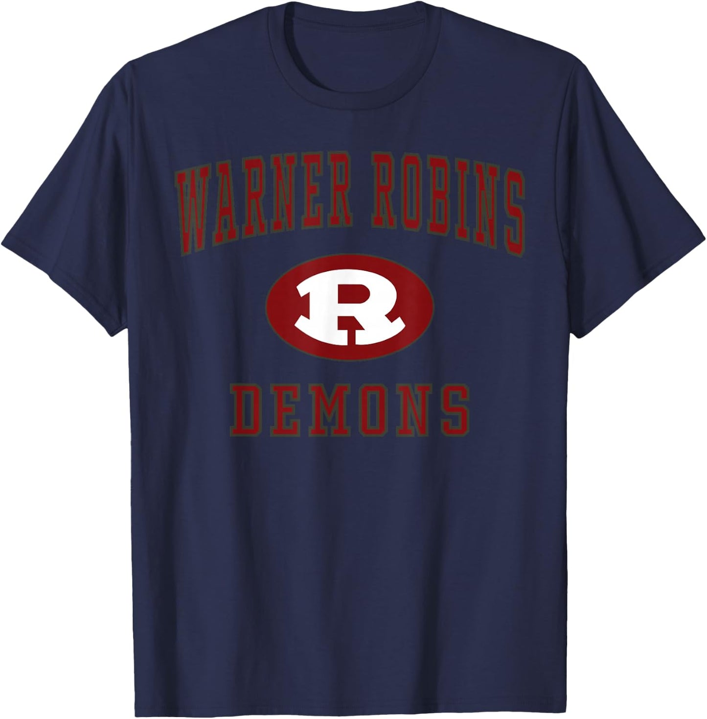 Warner Robins High School Demons C1 T-Shirt - T-Shirt | Navy