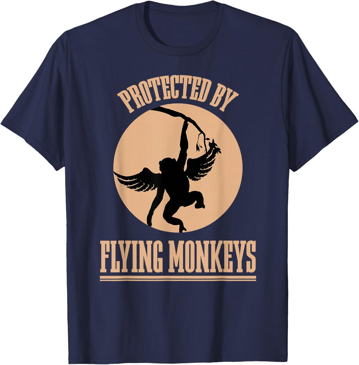 Protected Wizard of OZ Wicked Witch Get My Flying Monkeys T-Shirt - T-Shirt | Navy