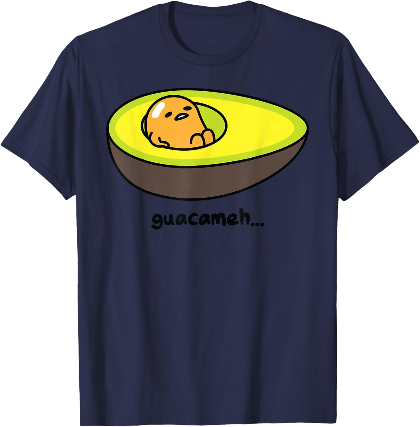 Gudetama Guacameh Avocado Guacamole T-Shirt - T-Shirt | Navy