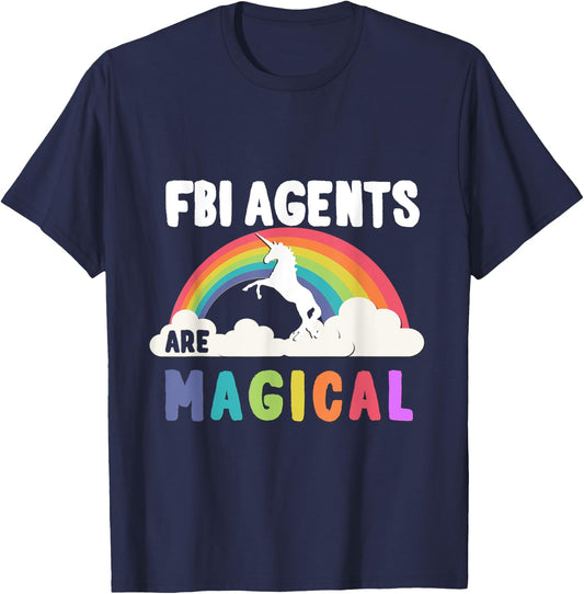 Fbi Agents Are Magical T-Shirt - T-Shirt | Navy