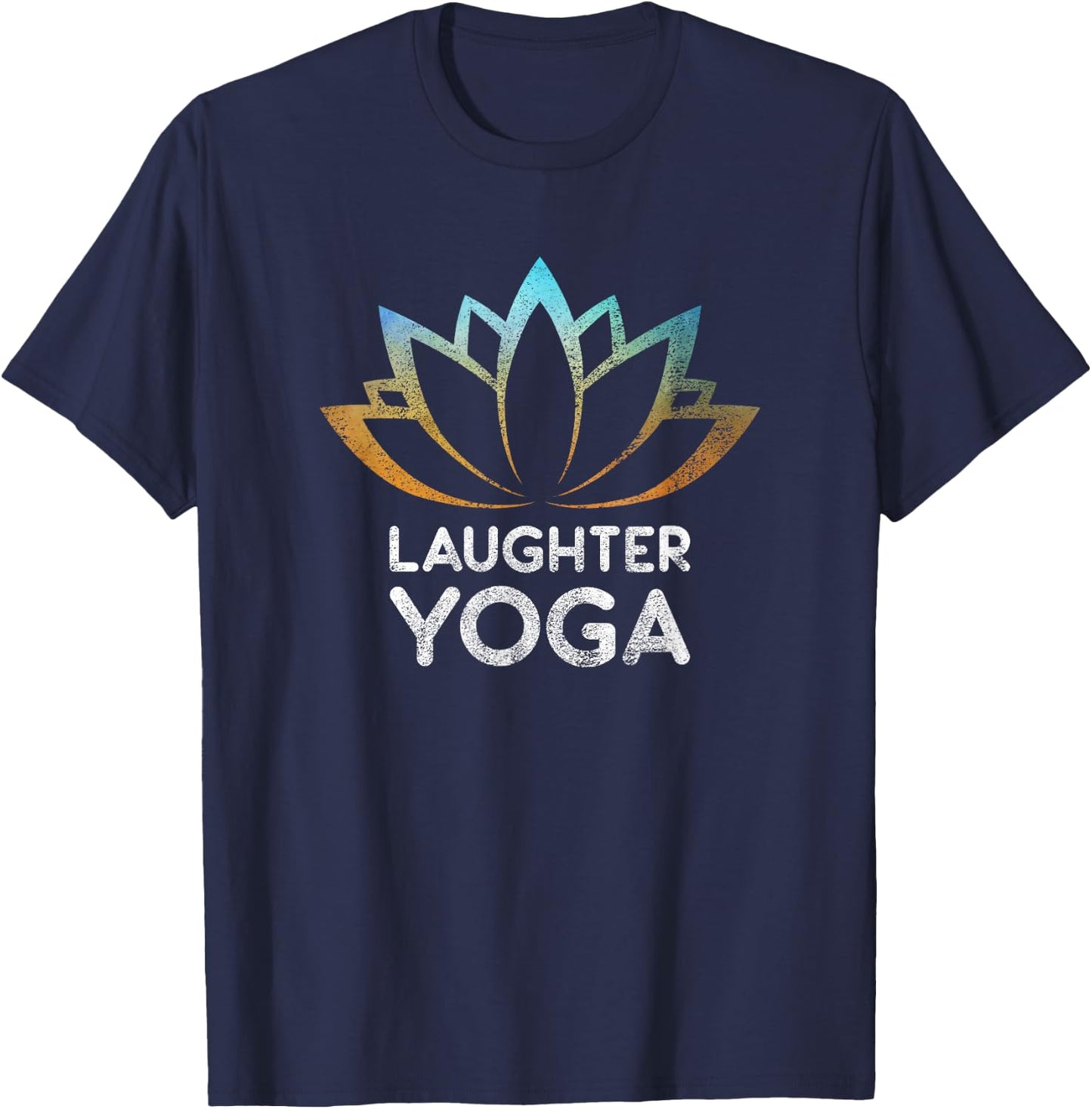 Laughter Yoga Laughing T-Shirt - T-Shirt | Navy