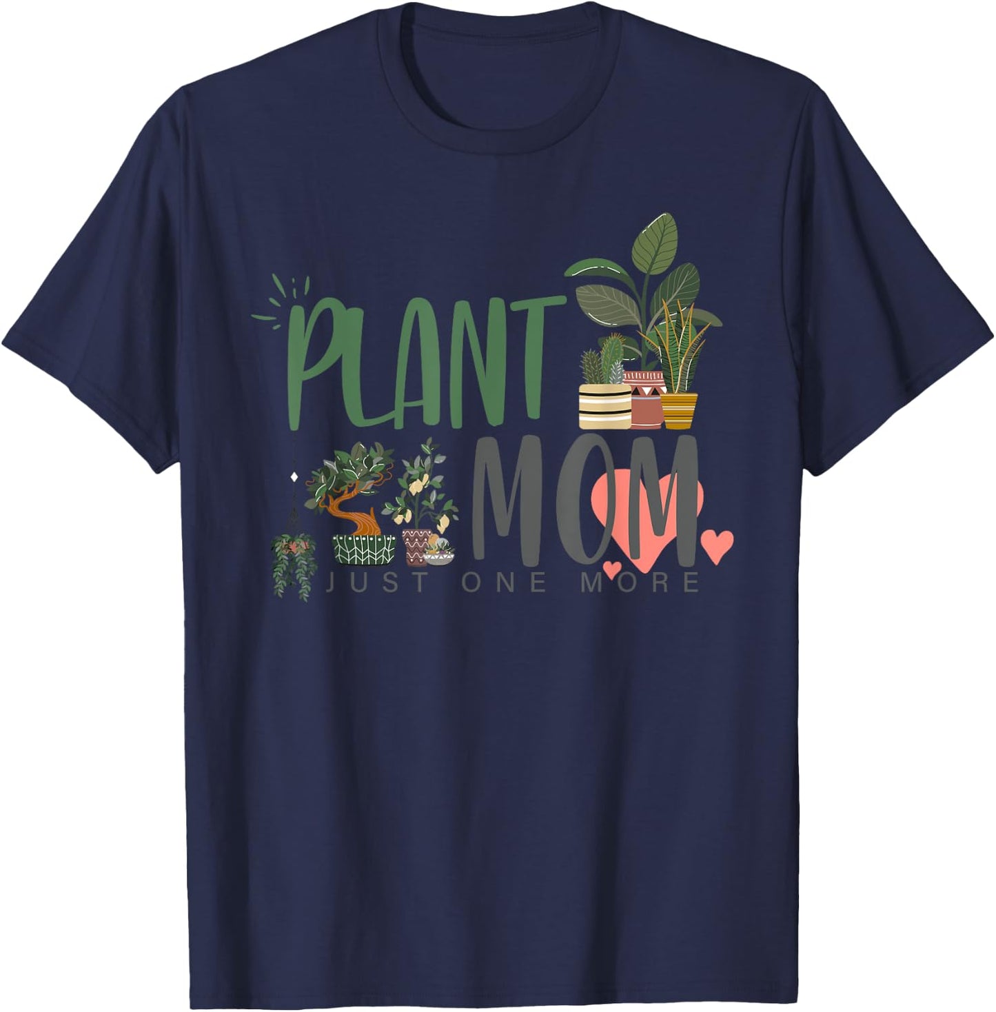 Plant Mom | Plant Lover T-Shirt - T-Shirt | Navy