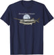 Paddlefish Missouri River Monster fishing T-Shirt - T-Shirt | Navy
