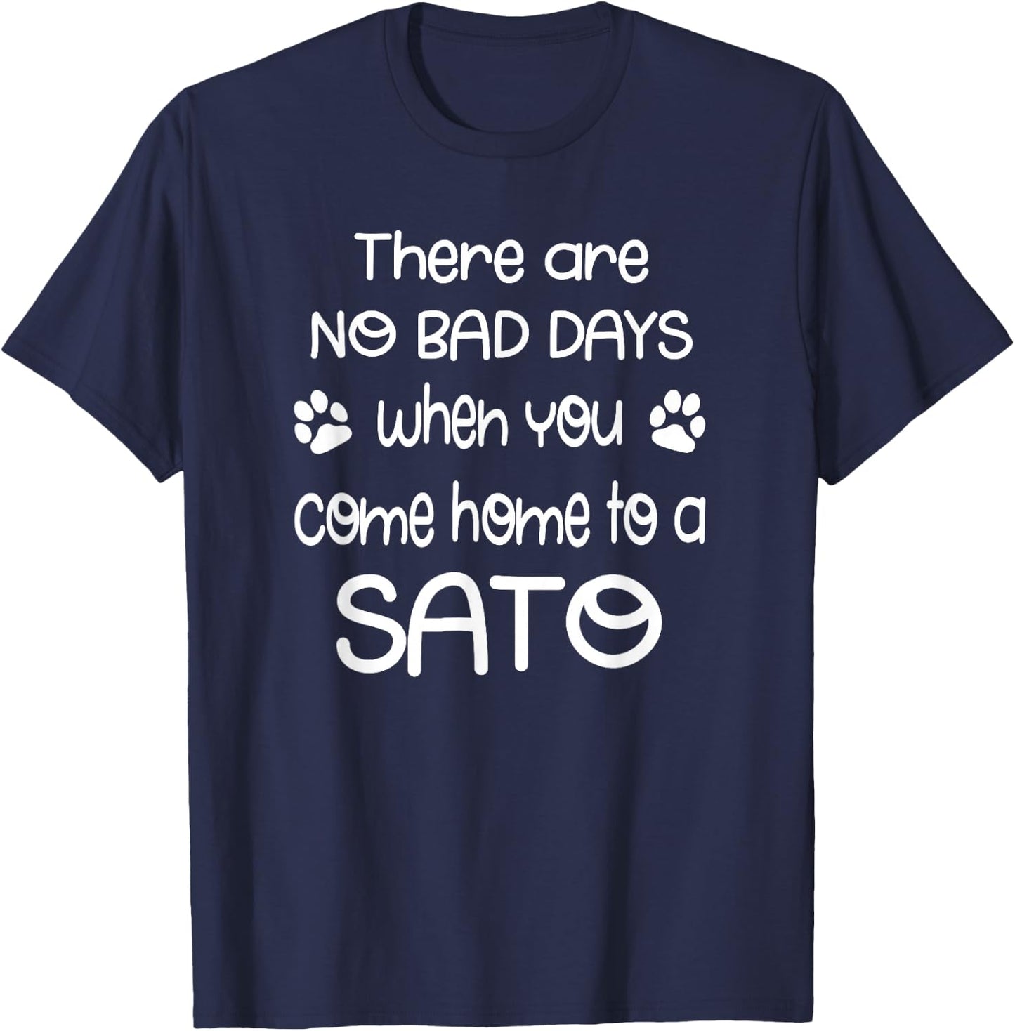 Cute SATO Dog Puppy Gift Shirt Women Girls Kids T-Shirt - T-Shirt | Navy