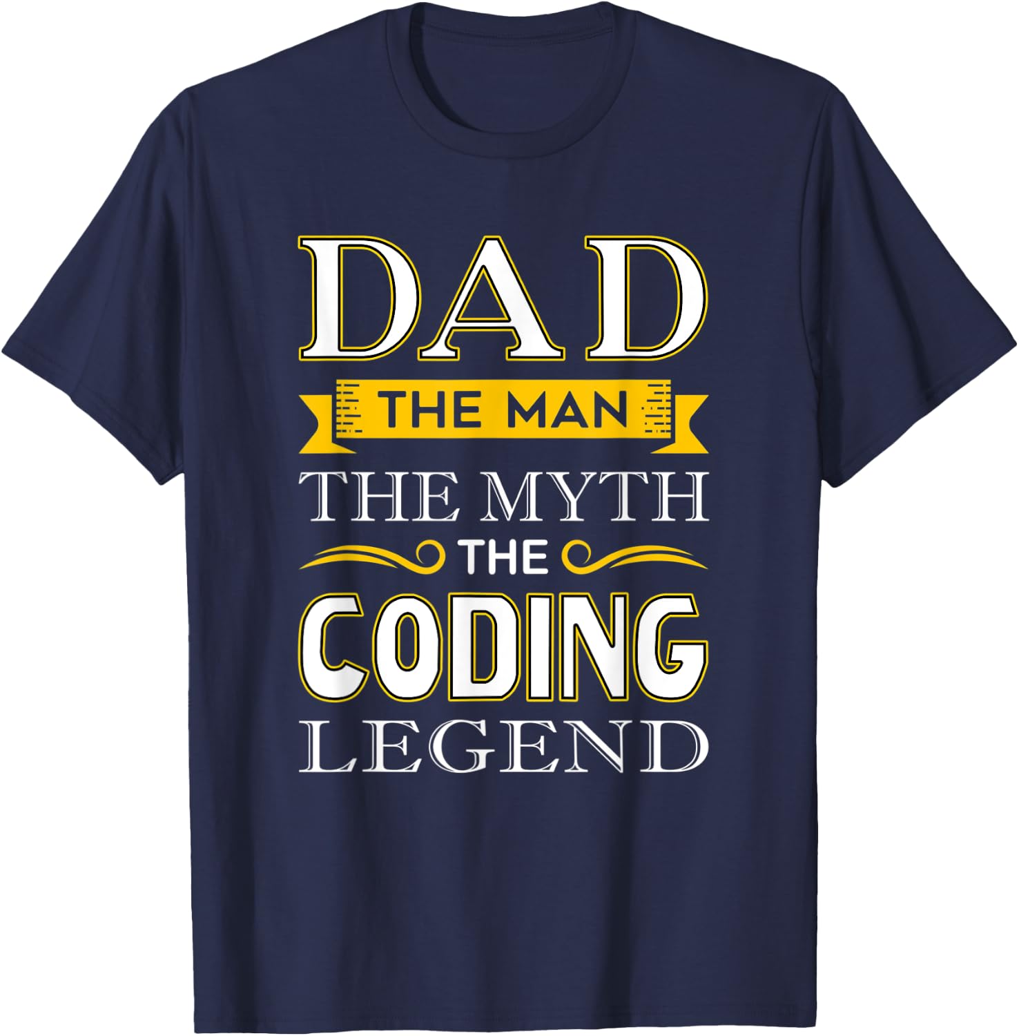 Coder Dad , Computer Coding Dad T-Shirt - T-Shirt | Navy