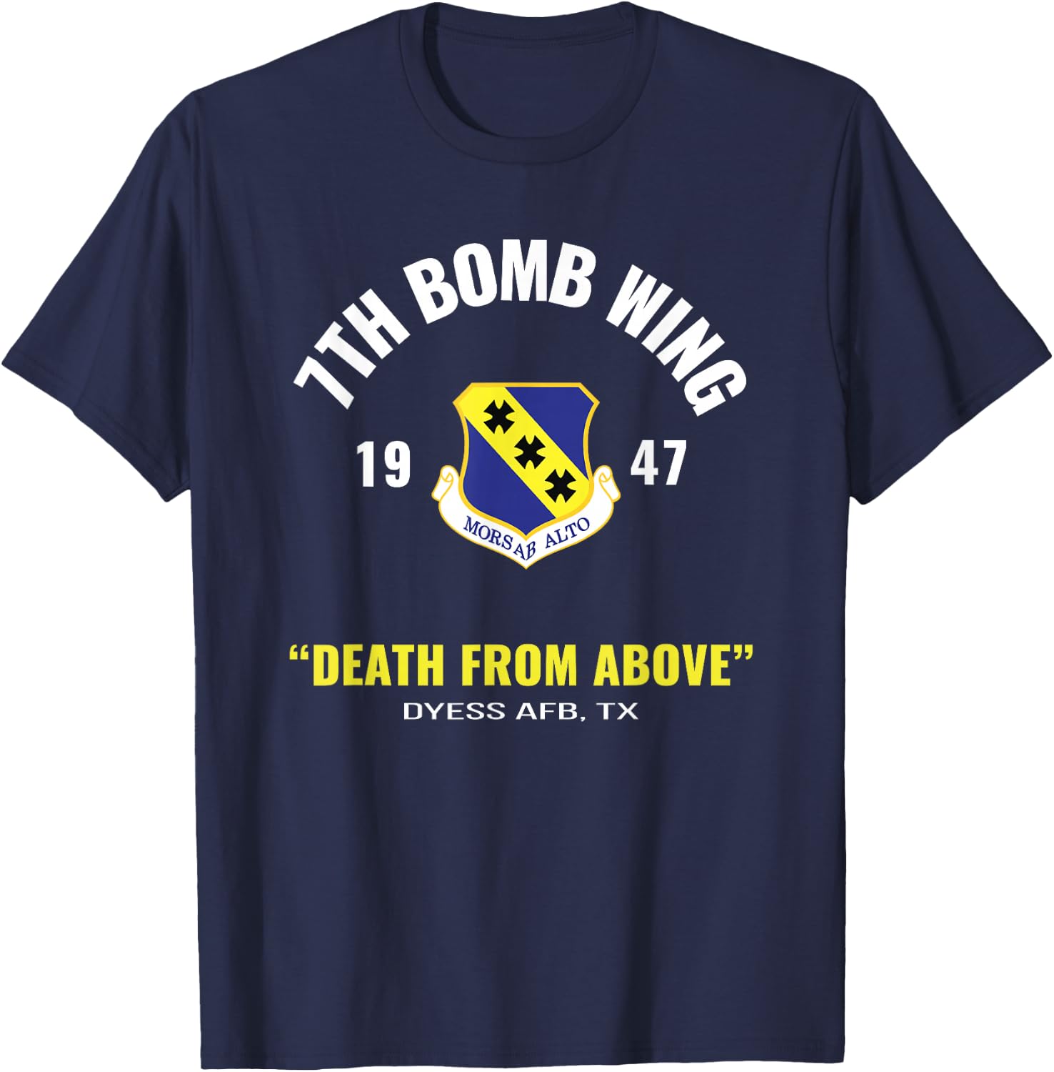 Military 7th Bomb Wing T-Shirt - T-Shirt | Navy