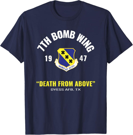 Military 7th Bomb Wing T-Shirt - T-Shirt | Navy