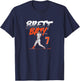 Brett Baty: Slugger Swing Number - New York Baseball T-Shirt - T-Shirt | Navy
