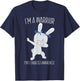 I'm A Warrior Type 1 Diabetes Awareness T1D Dabbing Bunny T-Shirt - T-Shirt | Navy