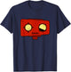 Red Robot Head - Bad Cartoon T-Shirt - T-Shirt | Navy