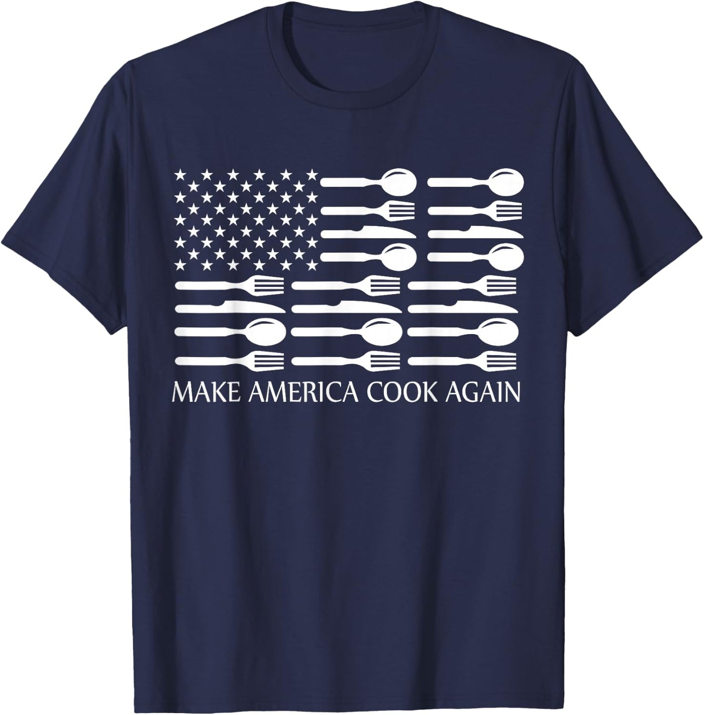 Make America Cook Again Cooking Chef T-Shirt - T-Shirt | Navy