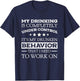 My Drinking Is Completely Under Control Beer Lovers Shirt T-Shirt - T-Shirt | Navy