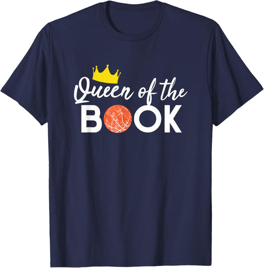 Scorekeeper Basketball Team Scorebook Queen T-Shirt - T-Shirt | Navy