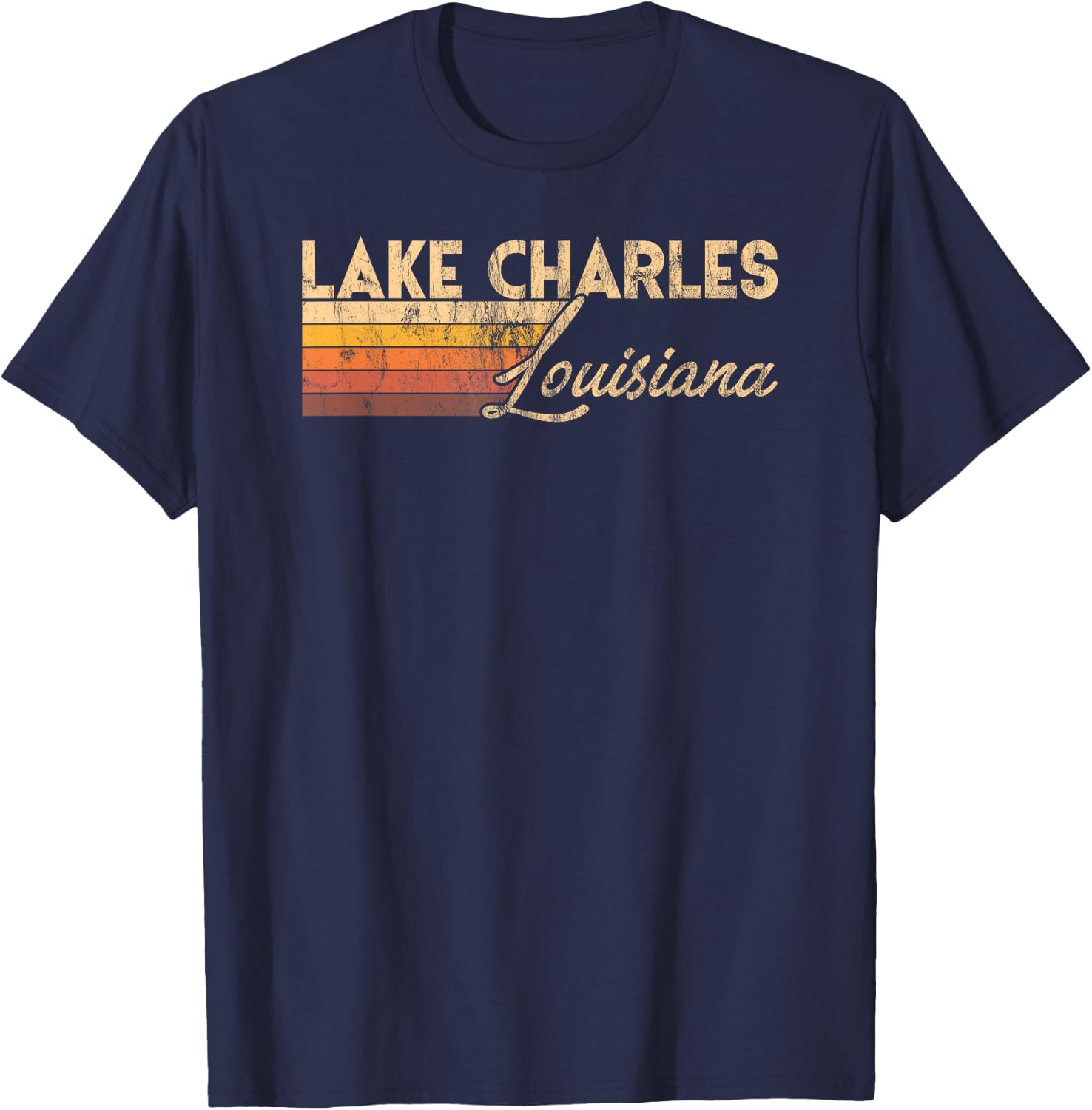 Lake Charles Louisiana T-Shirt - T-Shirt | Navy