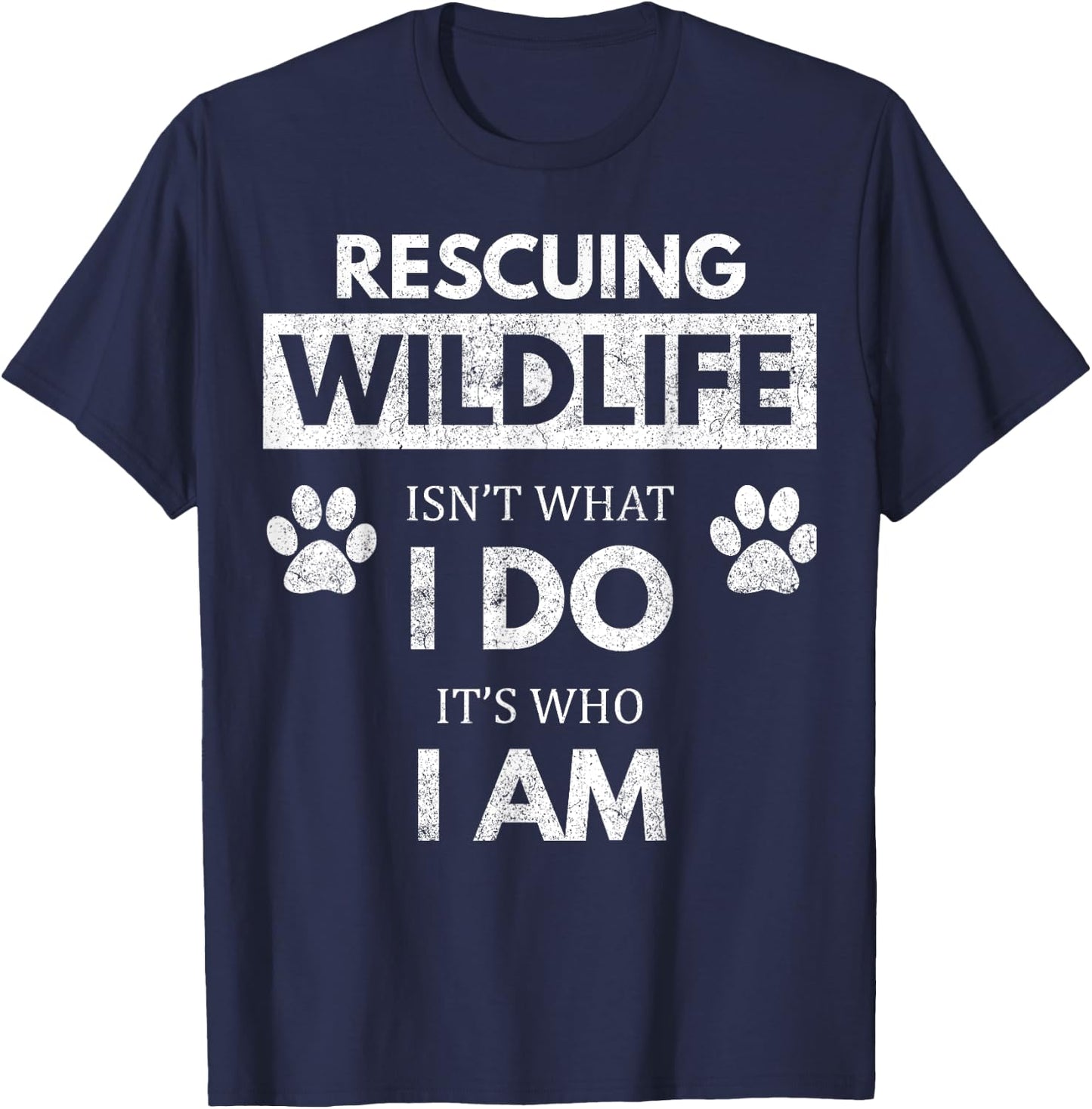 Wildlife Rescue / Environmentalist / Animal Lover T-Shirt - T-Shirt | Navy