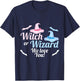 Baby Gender Reveal Shirt Witch or Wizard We Love You T-Shirt - T-Shirt | Navy
